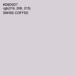 #D8D0D7 - Swiss Coffee Color Image